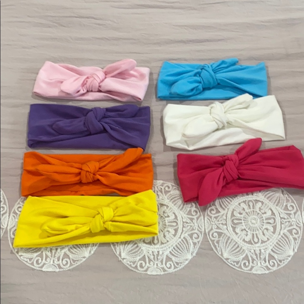 Bundle of 7 baby headbands